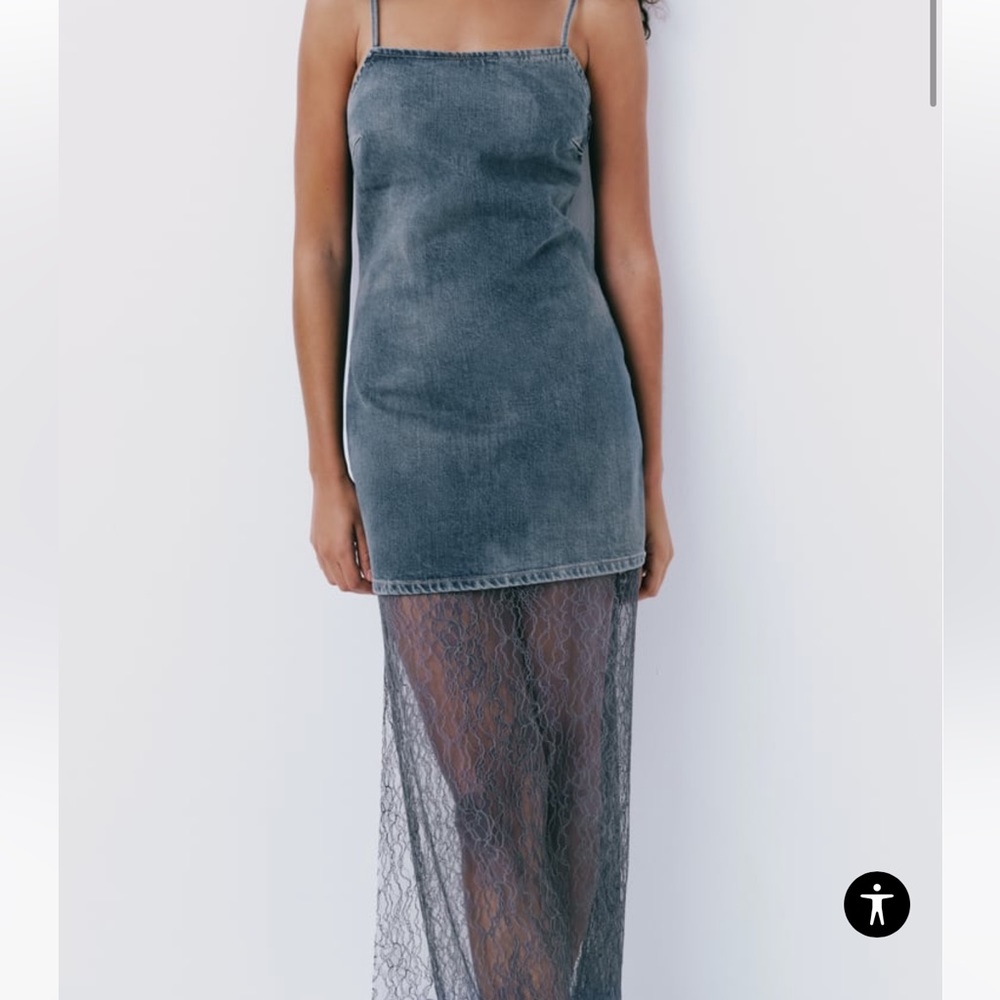 ZARA JEAN LACE DRESS